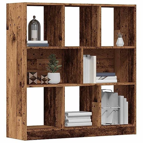 vidaXL Bücherregal Bücherregal Altholz-Optik 97,5x29,5x100 cm Holzwerkstoff günstig online kaufen