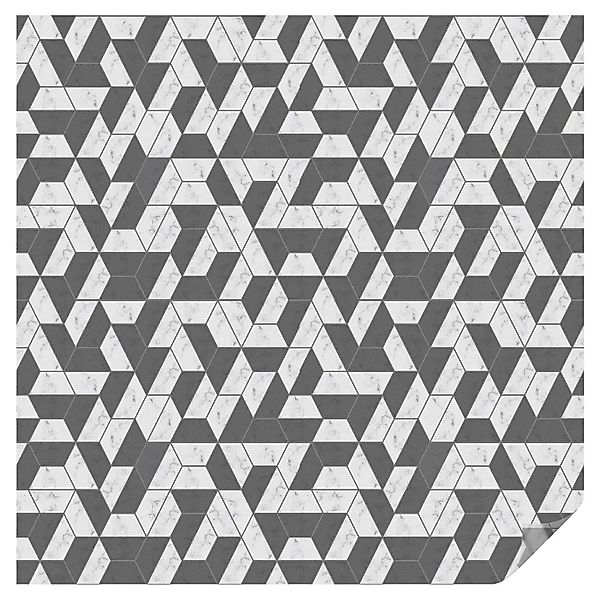 Tulup Buntglasfolie Geometrische Illusionen Fensterfolie Buntglas Optik 100 günstig online kaufen