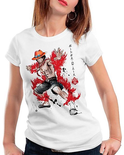 style3 T-Shirt Fire Fist one piece japan anime luffy manga monkey ruffy günstig online kaufen