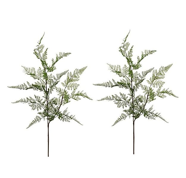 Kunstblume Kunstpflanzen Farne Dekozweige Kunstzweige grün 2er Set Farne, m günstig online kaufen