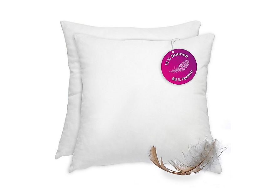 wometo Federkissen Premium, Füllung: Federn, Doppelset, OEKO-TEX®, Kissenfü günstig online kaufen