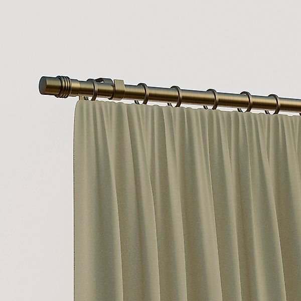 indeko Gardinenstange "Zylinder" Ø 16 mm 2 läufig-läufig Wunschmaßlänge günstig online kaufen