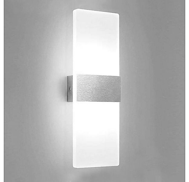 Clanmacy Wandleuchte 12W LED Wandlampe Wandleuchte Flurlampe Badleuchte Str günstig online kaufen