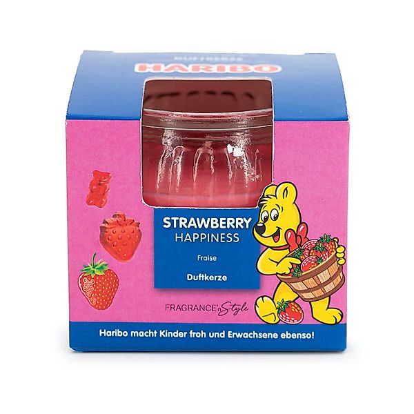 HARIBO Duftkerze Haribo™ im Geschenkkarto, Strawberry günstig online kaufen