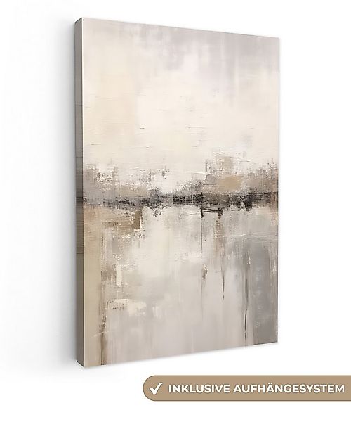 OneMillionCanvasses® Leinwandbild Moderne Kunst - Abstrakt - Beige, Fotodru günstig online kaufen