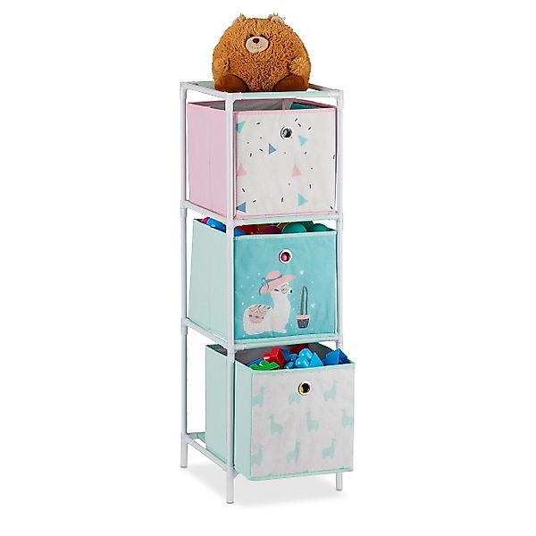 relaxdays Kinderregal Lama mit Boxe, 3 günstig online kaufen