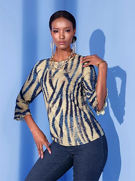 creation L 3/4-Arm-Shirt "Shirt" 1 Stk. tlg. günstig online kaufen