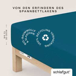Schlafgut Spannbettlaken "PURE Bio-Baumwolle mit Elasthan, dehnbar blickdic günstig online kaufen