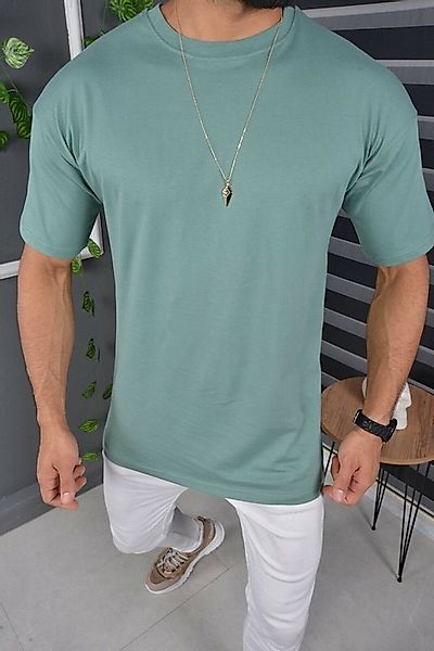 Megaman Jeans Oversize-Shirt T-Shirt Oversize Sommer T-Shirt Tee Long-Tee B günstig online kaufen