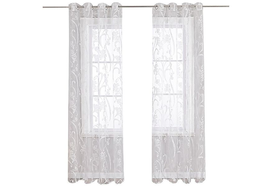 Joyswahl Vorhang (1 St), Ösen, Voile Ausbrenner Muster Gardinenschals, Wohn günstig online kaufen