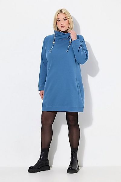 Ulla Popken Jerseykleid Sweatkleid Stehkragen Langarm günstig online kaufen