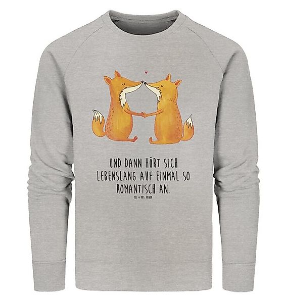 Mr. & Mrs. Panda Longpullover Füchse Liebe Größe S - Heather Grey - Geschen günstig online kaufen