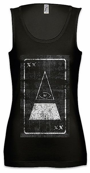 Urban Backwoods Tanktop Tarot The Eye of Illuminati Ärmelloses Damen T-Shir günstig online kaufen