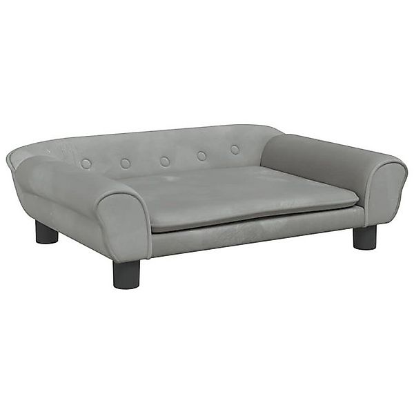 vidaXL Kindersofa, Kinder Schlafsofa Hellgrau 70x45x26 cm Samt günstig online kaufen