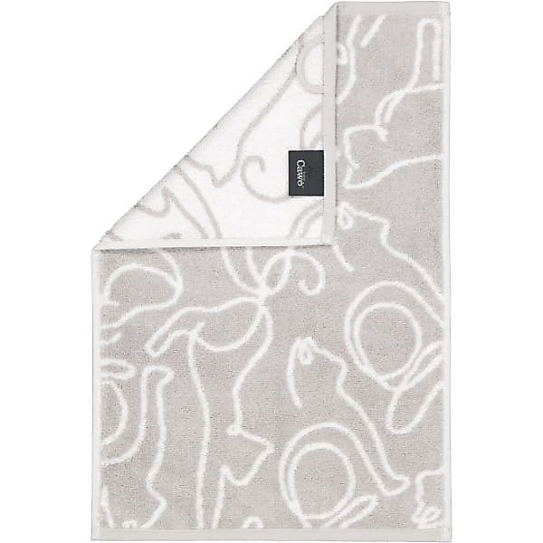 Cawö Handtücher CUTE CATS EDITION Cats 6264 - Farbe: platin/weiß - 76 - Gäs günstig online kaufen