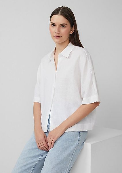 s.Oliver Kurzarmbluse Bluse Kurzarmbluse aus Leinen im Relaxed Fit günstig online kaufen