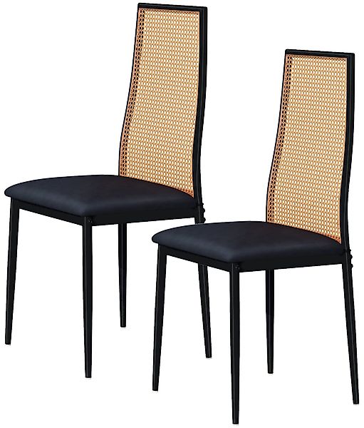 FUROKOY Esszimmerstuhl Rattanstuhl Stühle für das günstig online kaufen