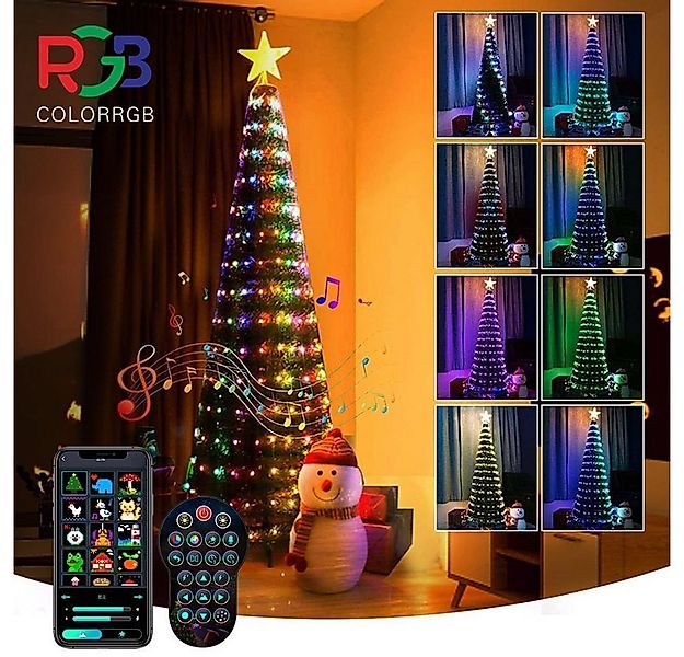 PRIISF Künstlicher Weihnachtsbaum LED Weihnachtsbaum Baummantel RGB Lichter günstig online kaufen