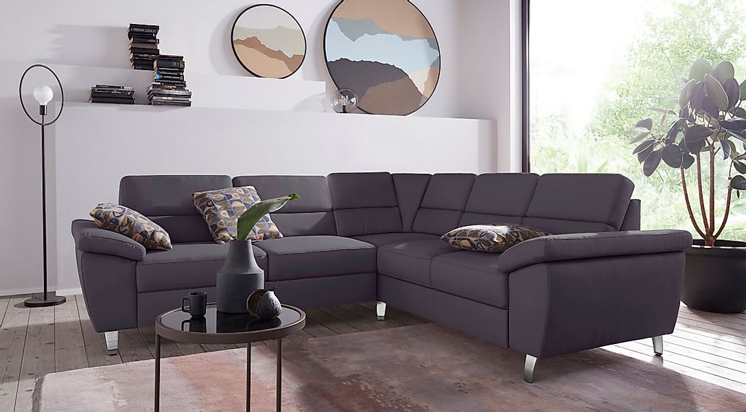 sit&more Ecksofa "Sorano L-Form" wahlweise mit Bettfunktion und Bettkasten günstig online kaufen