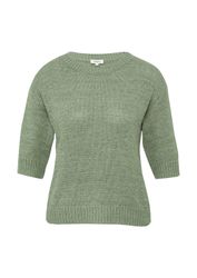 s.Oliver Kurzarmpullover Strickpullover Strickpullover aus Bändchengarn günstig online kaufen