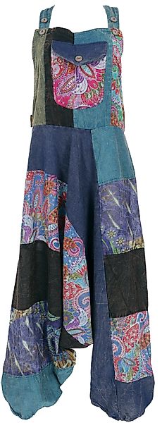 Guru-Shop Relaxhose Unikat Patchwork Boho Latzhose, günstig online kaufen