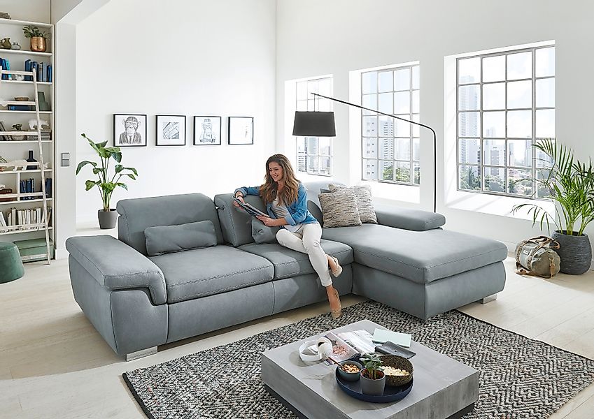 Die PlanBar Ecksofa »MP-IN17041 L-Form«, mit Sitztiefenverstellung, optiona günstig online kaufen