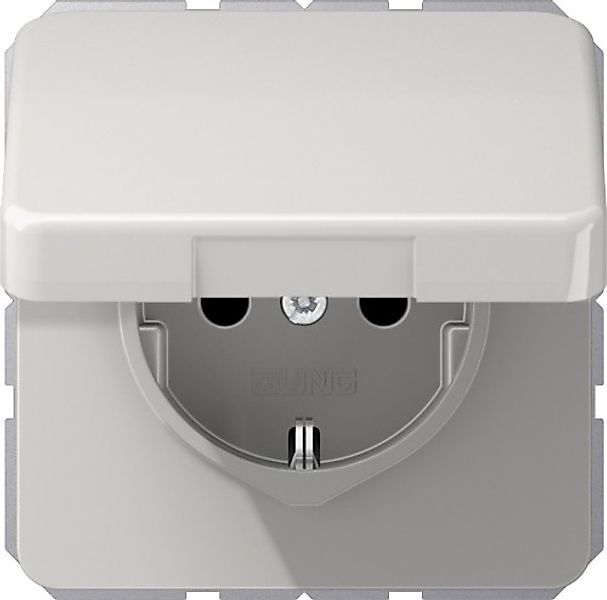Jung SCHUKO-Steckdose lichtgrau CD 1520 BFKL LG - CD1520BFKLLG günstig online kaufen