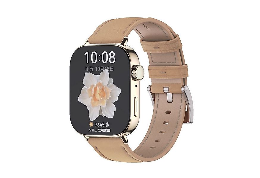 Wigento Smartwatch-Armband Für Huawei Watch Fit 4 / 4 Pro / 3 Echt Leder Wa günstig online kaufen