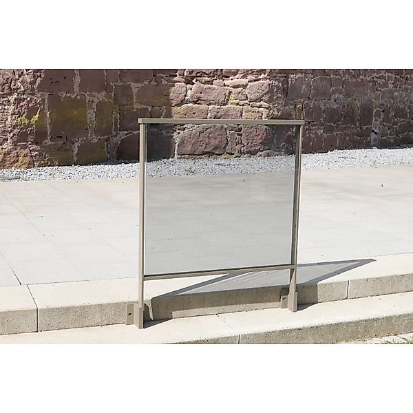 Dieda Geländer Linus Vario Seitliche Montage Aluminium 100 cm x 100 cm Taup günstig online kaufen