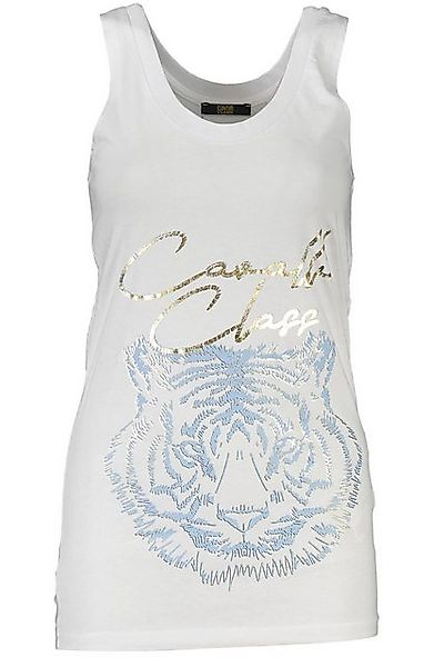 Cavalli Class T-Shirt Elegantes Damenshirt: Weißes Tanktop mit Print und günstig online kaufen