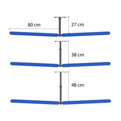 QLS Deckenhaken Hängeregal Doppelt, Deckenhalterung Leiter günstig online kaufen
