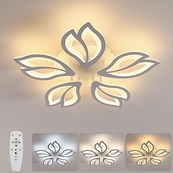 Goeco LED Deckenleuchte LED dimmbare Deckenlampe, günstig online kaufen