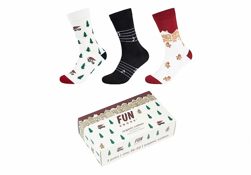 Fun Socks Sneakersocken "motifs" 3 Paar tlg. mit elastischem Bund günstig online kaufen
