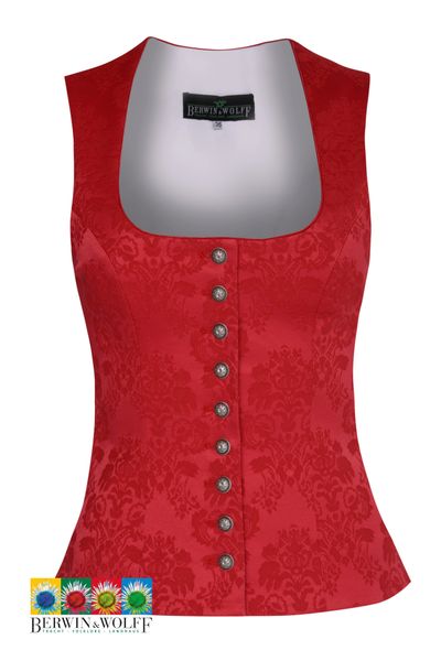 Berwin Trachtenweste Trachtenmieder Damen – Stretch-Jacquard günstig online kaufen