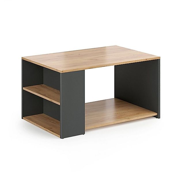 Vicco Couchtisch Dario, Anthrazit/Sandeiche, 90 x 59 cm (1-St), Drehbar günstig online kaufen