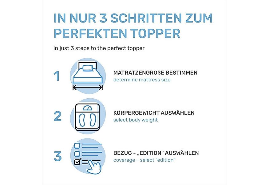 Dailydream, Topper mit Memory Foam von, Viscoschaum, (mit unterschiedlichen günstig online kaufen