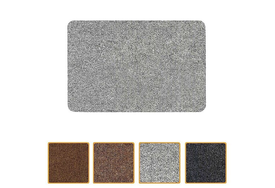 ANRO Fußmatte Türvorleger Schmutzfangmatte STRIBET, eckig, Höhe: 3 mm, Clea günstig online kaufen