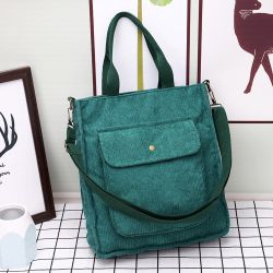 Coonoor Schultertasche Cord Umhängetasche Einkaufstasche Casual günstig online kaufen