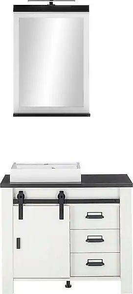 Home affaire Badmöbel-Set »SHERWOOD, Bad im modernen Design, 2-teiliges Bad günstig online kaufen