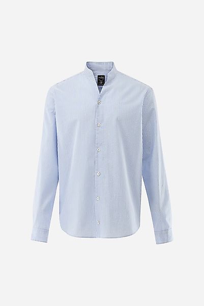 Seersucker Hemd mit Stehkragen günstig online kaufen