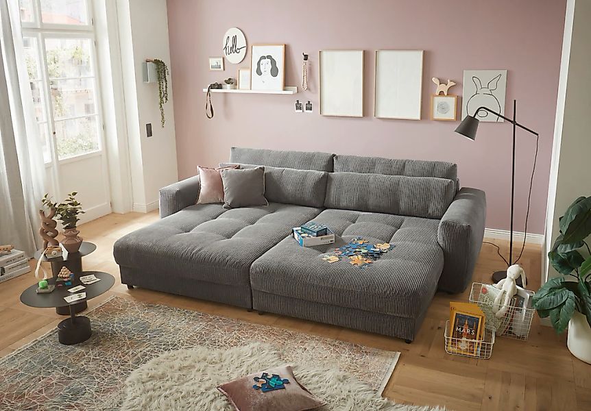 ED EXCITING DESIGN Loveseat "Barura", (2 St.), Big-Sofa mit 2 Nierenkissen günstig online kaufen