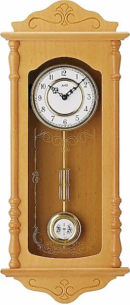 AMS Pendelwanduhr »W7013/16«, Quarzuhr, Holz-/Glasgehäuse,Erle,Esszimmer,Wo günstig online kaufen