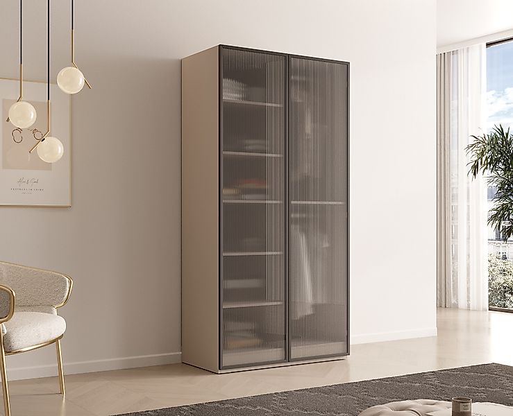 MOEBLO Drehtürenschrank MINEWRA FLUTES (Kleiderschrank 2/4/6 günstig online kaufen