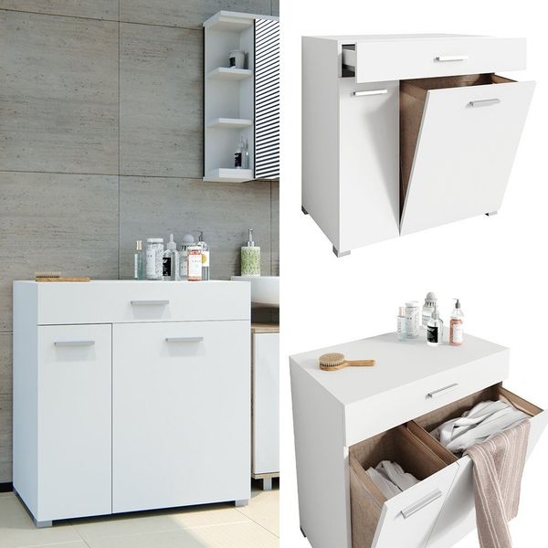 Vicco Wäscheschrank Matteo, Weiß, 75 x günstig online kaufen
