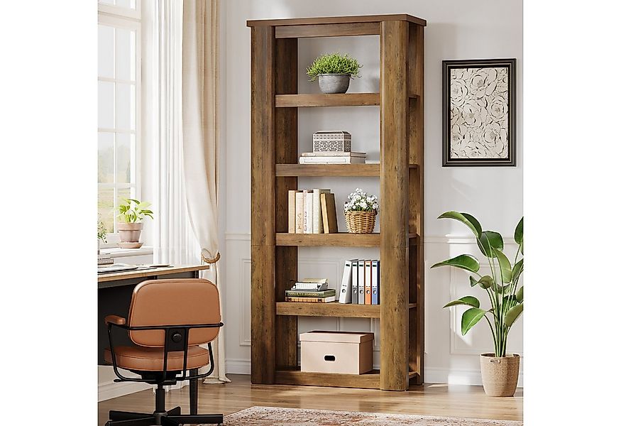 Tribesigns Bücherregal 180 cm hohes Standregal mit 6 Ebenen, offene Ablagen günstig online kaufen