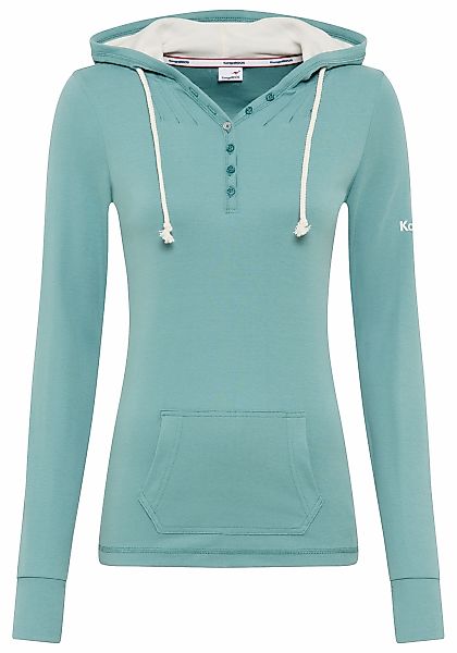 KangaROOS Kapuzenshirt, Langarm mit Daumenlöchern, figurbetonter Schnitt, a günstig online kaufen