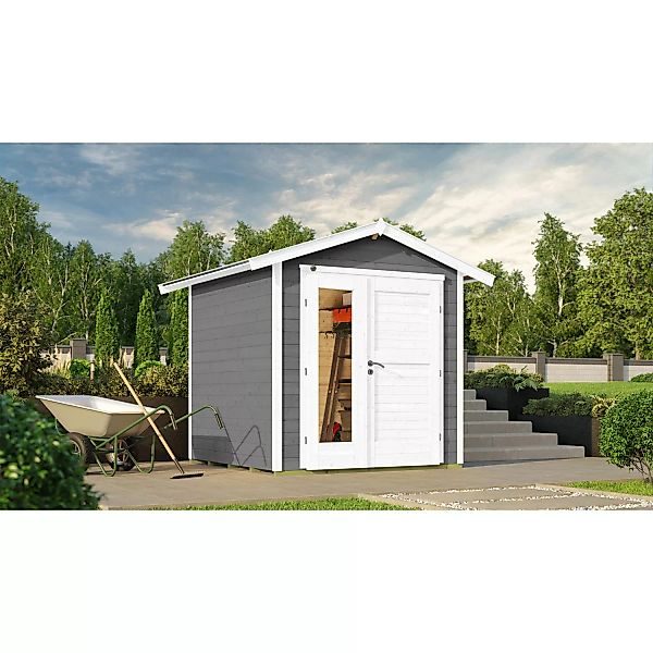 Weka Holz-Gartenhaus Gartenhaus 224 Satteldach Lackiert 233 cm günstig online kaufen