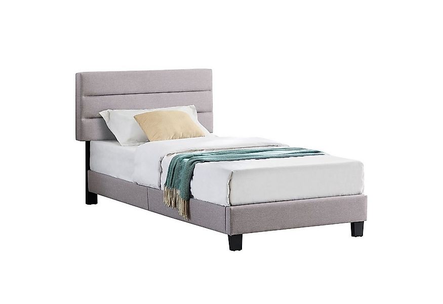 CARO-Möbel Polsterbett TUSCON, Polsterbett 90x200 cm mit Stoff Bettgestell günstig online kaufen