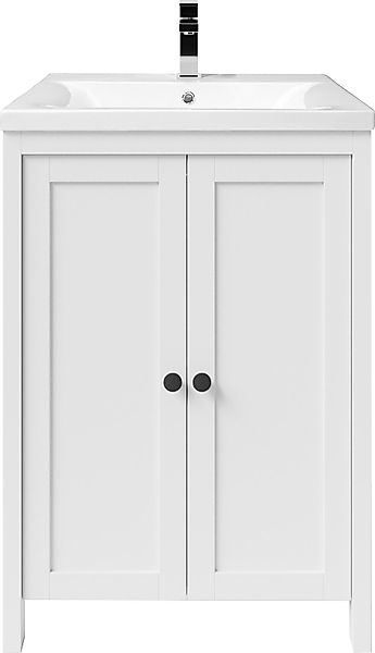 welltime Waschtisch SYLT, Badmöbel inkl. Keramikwaschbecken, günstig online kaufen