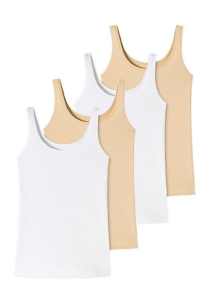 uncover by SCHIESSER Unterhemd 4er Pack Cotton (Spar-Set, 4-St) Unterhemd / günstig online kaufen